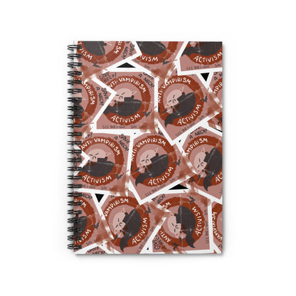 Anti-Vampirism Spiral Notebook - Ruled Line